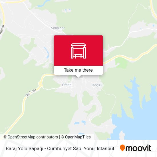 Baraj Yolu Sapağı - Cumhuriyet Sap. Yönü map