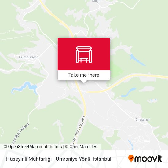 Hüseyinli Muhtarlığı - Ümraniye Yönü map