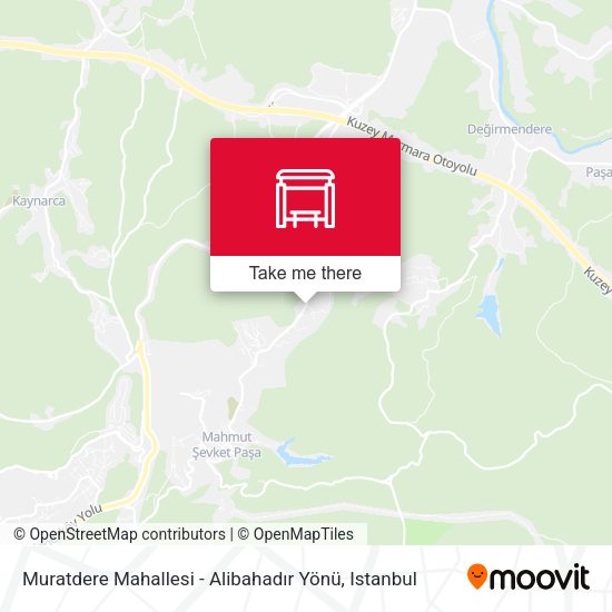 Muratdere Mahallesi - Alibahadır Yönü map