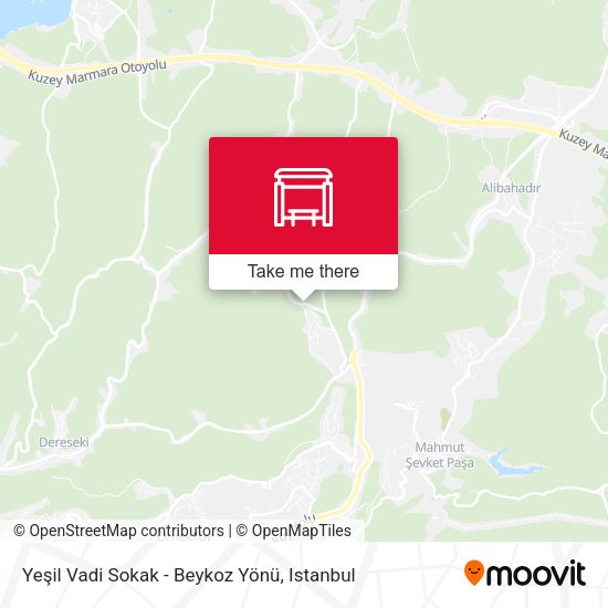 Yeşil Vadi Sokak - Beykoz Yönü map