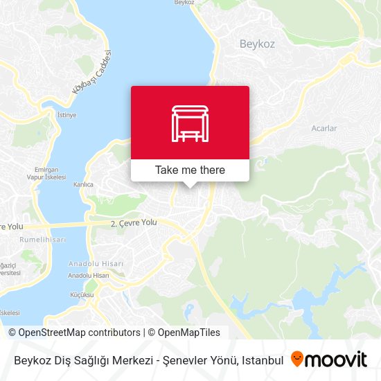 Beykoz Diş Sağlığı Merkezi - Şenevler Yönü map