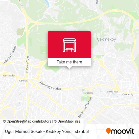 Uğur Mumcu Sokak - Kadıköy Yönü map