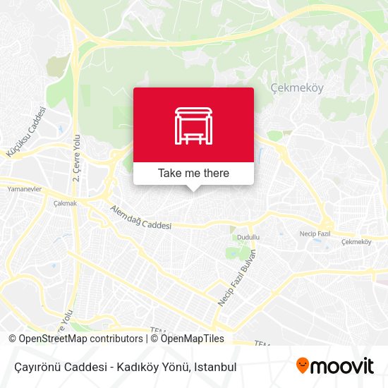 Çayırönü Caddesi - Kadıköy Yönü map