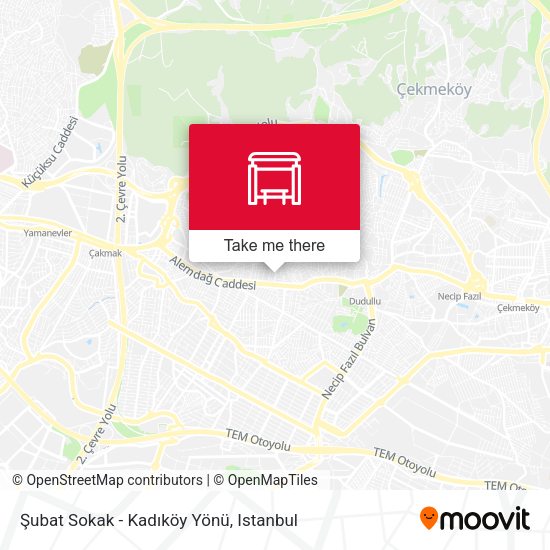 Şubat Sokak - Kadıköy Yönü map