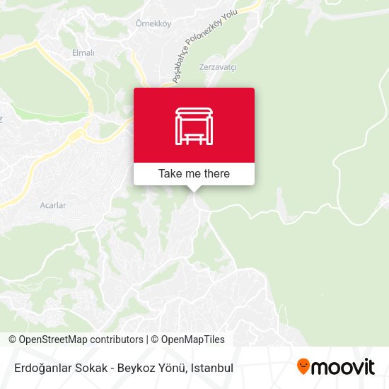 Erdoğanlar Sokak - Beykoz Yönü map