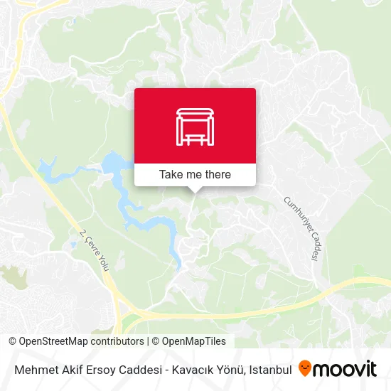 Mehmet Akif Ersoy Caddesi - Kavacık Yönü map