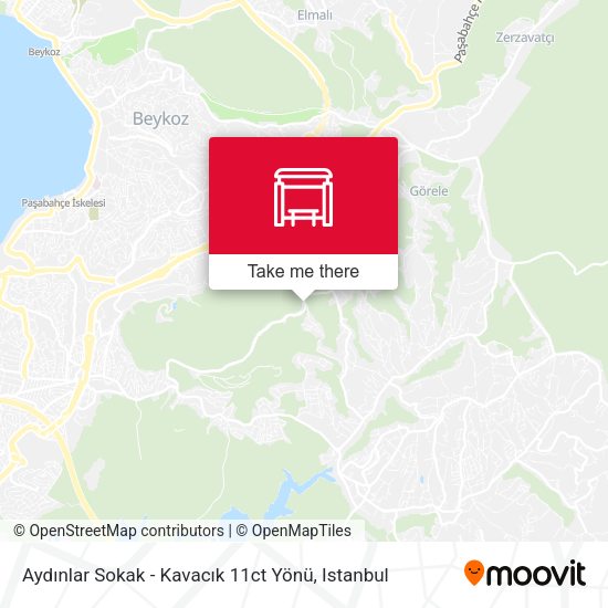 Aydınlar Sokak - Kavacık 11ct Yönü map