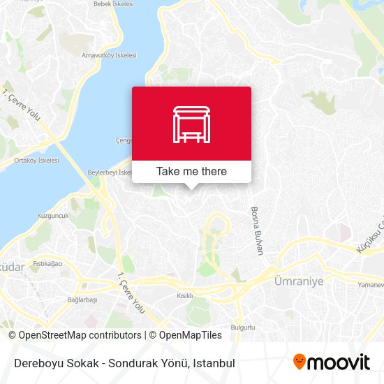 Dereboyu Sokak - Sondurak Yönü map