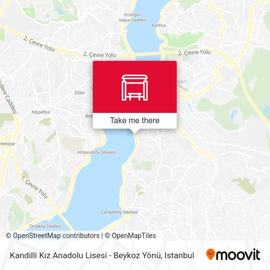 Kandilli Kız Anadolu Lisesi - Beykoz Yönü map