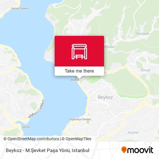 Beykoz - M.Şevket Paşa Yönü map