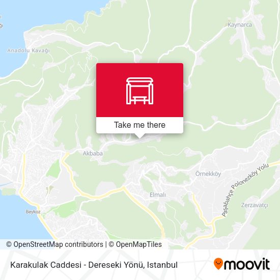 Karakulak Caddesi - Dereseki Yönü map