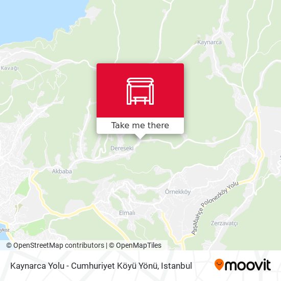 Kaynarca Yolu - Cumhuriyet Köyü Yönü map