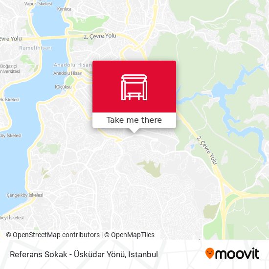 Referans Sokak - Üsküdar Yönü map