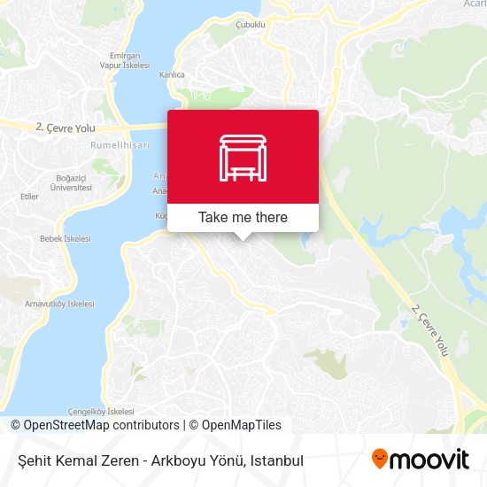 Şehit Kemal Zeren - Arkboyu Yönü map