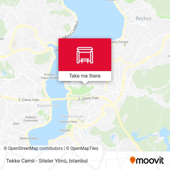 Tekke Camii - Siteler Yönü map