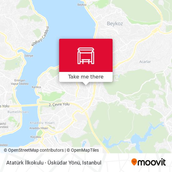 Atatürk İlkokulu - Üsküdar Yönü map