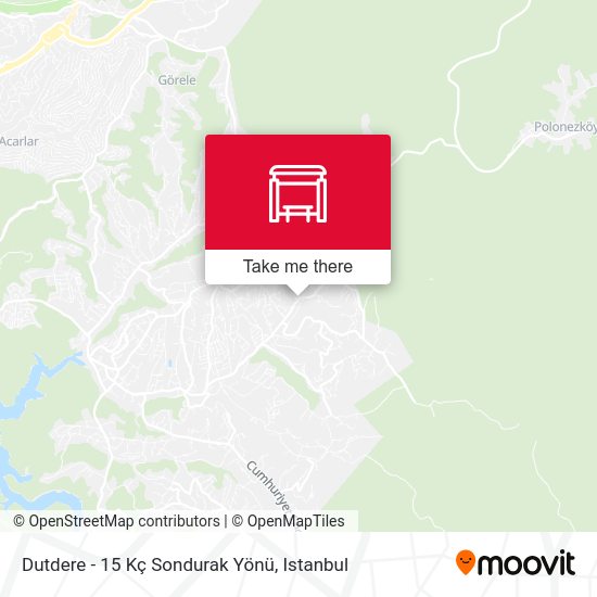 Dutdere - 15 Kç Sondurak Yönü map