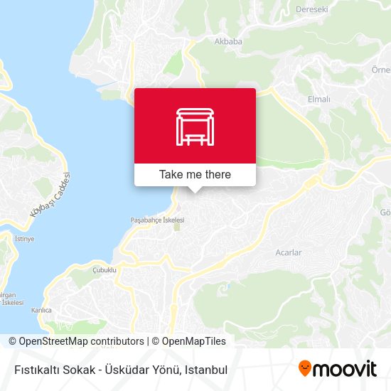 Fıstıkaltı Sokak - Üsküdar Yönü map
