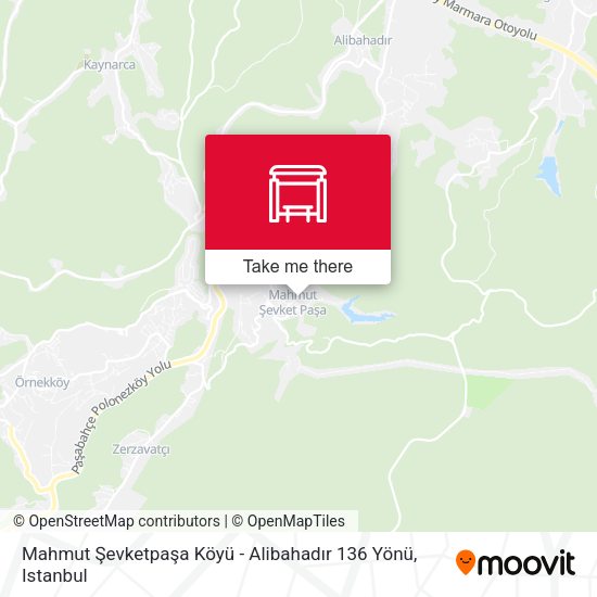 Mahmut Şevketpaşa Köyü - Alibahadır 136 Yönü map