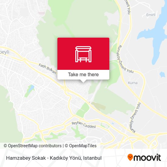 Hamzabey Sokak - Kadıköy Yönü map
