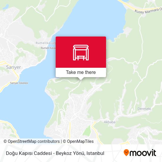 Doğu Kapısı Caddesi - Beykoz Yönü map