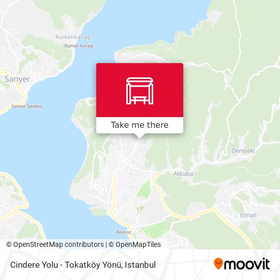 Cindere Yolu - Tokatköy Yönü map