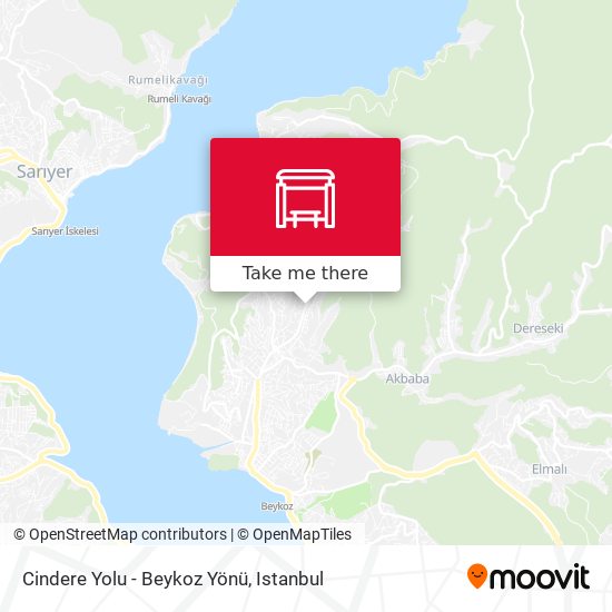 Cindere Yolu - Beykoz Yönü map
