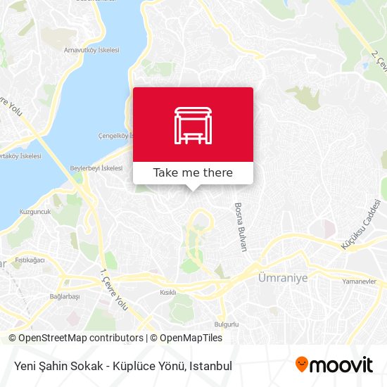Yeni Şahin Sokak - Küplüce Yönü map