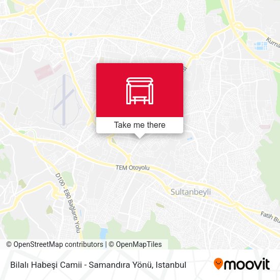 Bilalı Habeşi Camii - Samandıra Yönü map