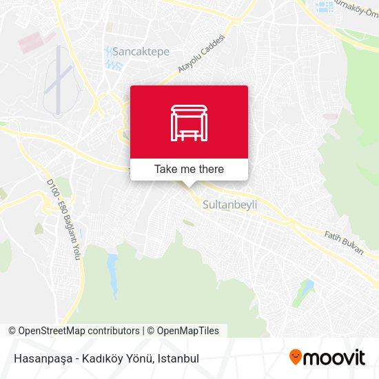 Hasanpaşa - Kadıköy Yönü map