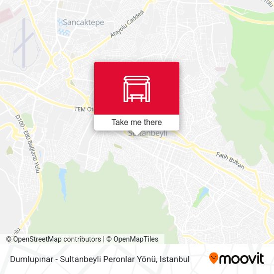 Dumlupınar - Sultanbeyli Peronlar Yönü map