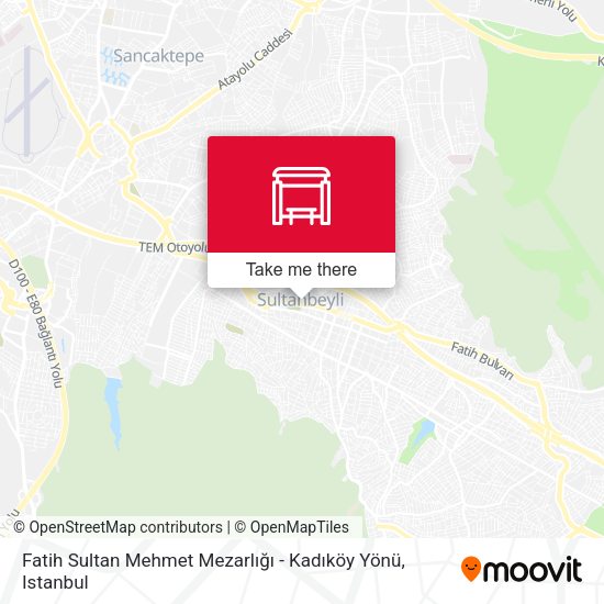 Fatih Sultan Mehmet Mezarlığı - Kadıköy Yönü map