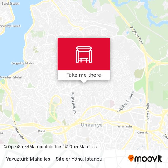 Yavuztürk Mahallesi - Siteler Yönü map