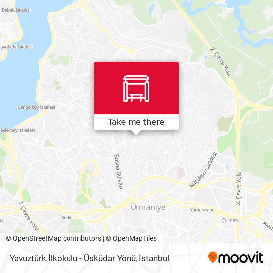 Yavuztürk İlkokulu - Üsküdar Yönü map