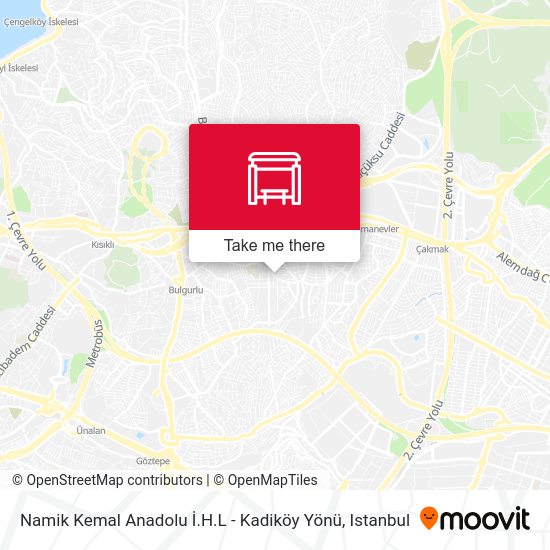 Namik Kemal Anadolu İ.H.L - Kadiköy Yönü map