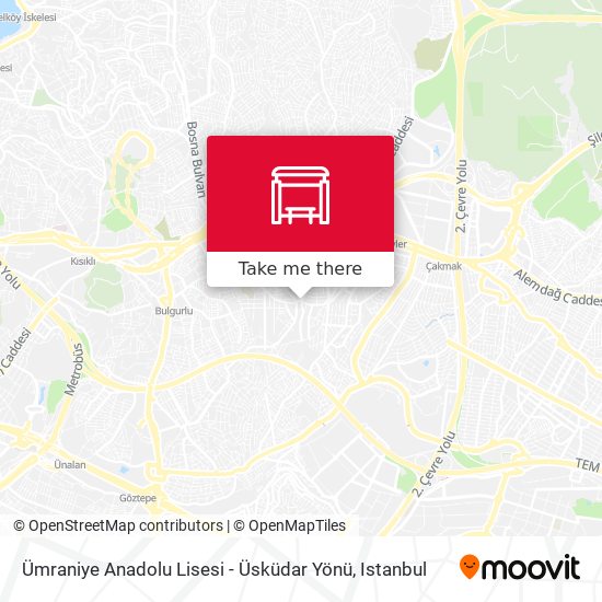 Ümraniye Anadolu Lisesi - Üsküdar Yönü map