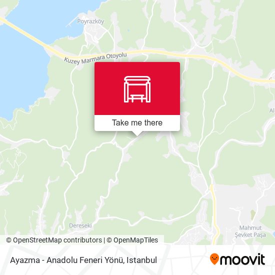 Ayazma - Anadolu Feneri Yönü map
