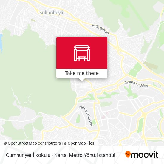 Cumhuriyet İlkokulu - Kartal Metro Yönü map