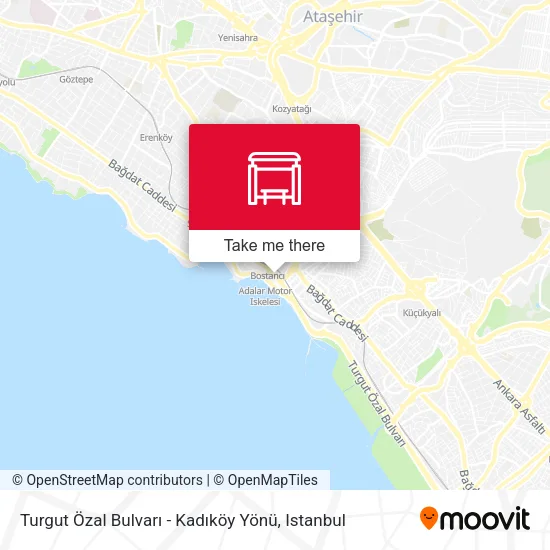 Turgut Özal Bulvarı - Kadıköy Yönü map
