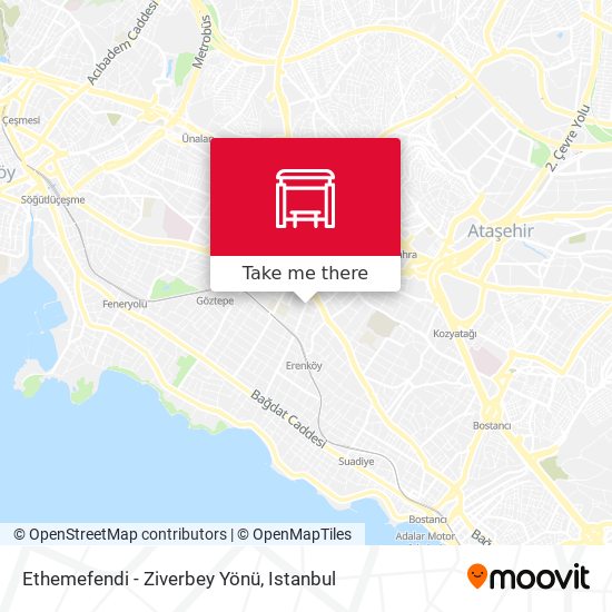 Ethemefendi - Ziverbey Yönü map