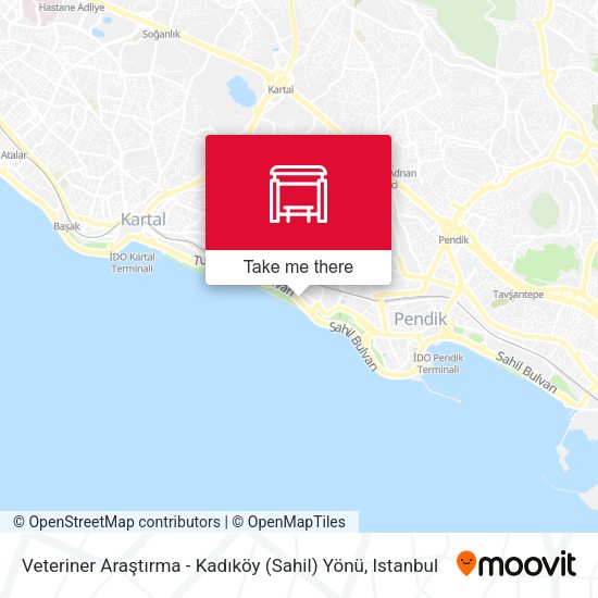 Veteriner Araştırma - Kadıköy (Sahil) Yönü map