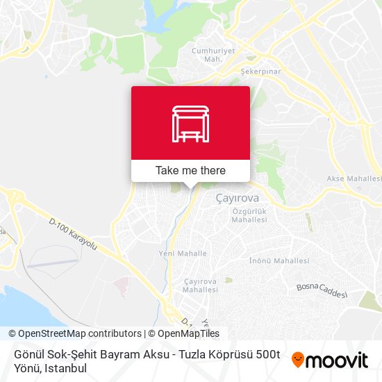 Gönül Sok-Şehit Bayram Aksu - Tuzla Köprüsü 500t Yönü map