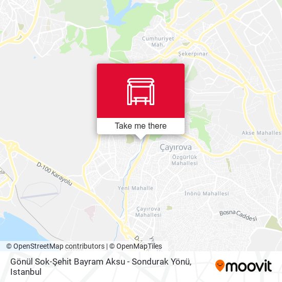 Gönül Sok-Şehit Bayram Aksu - Sondurak Yönü map