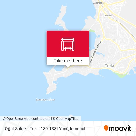 Öğüt Sokak - Tuzla 130-133t Yönü map