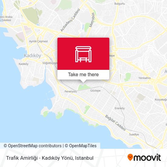 Trafik Amirliği - Kadıköy Yönü map