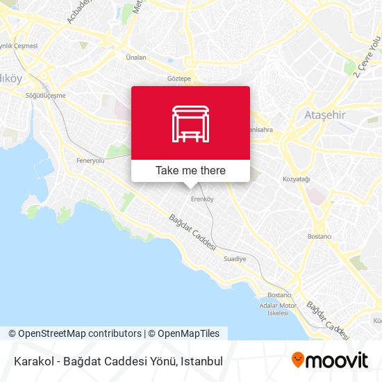 Karakol - Bağdat Caddesi Yönü map