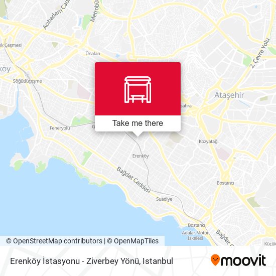 Erenköy İstasyonu - Ziverbey Yönü map