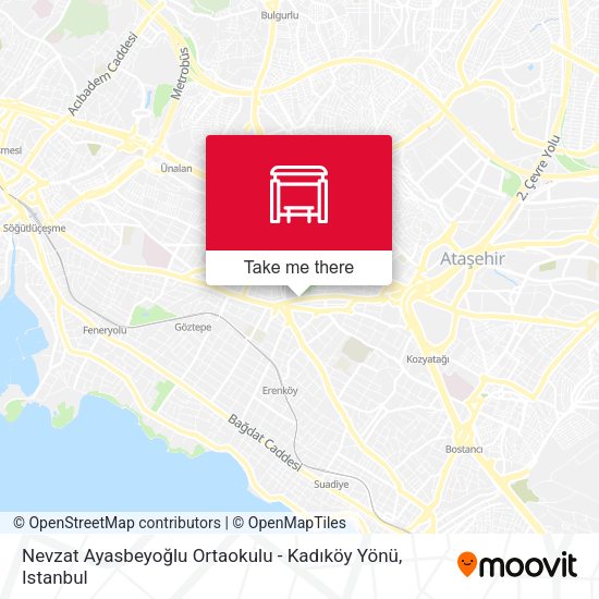 Nevzat Ayasbeyoğlu Ortaokulu - Kadıköy Yönü map