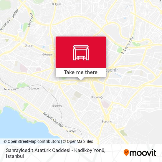 Sahrayicedit Atatürk Caddesi - Kadiköy Yönü map