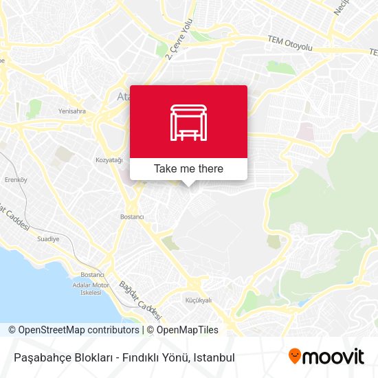Paşabahçe Blokları - Fındıklı Yönü map